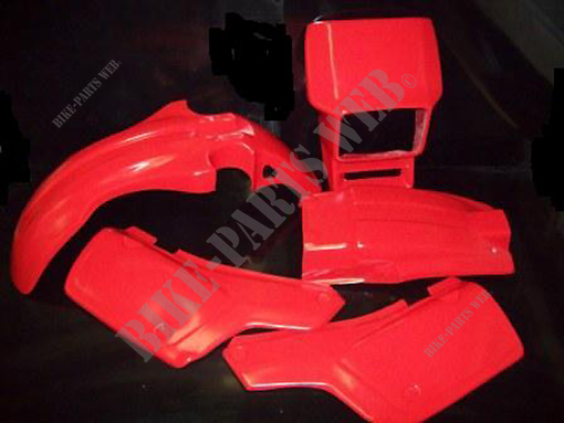Plastic, covers and fenders set red R110 DC Plastic for Honda XL600R, XL350R - KIT PLASTIQUE XL600R R110